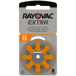Rayovac Hörapparatsbatterier Orange ZA13 8-pack
