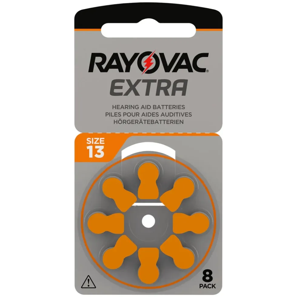 Rayovac Hörapparatsbatterier Orange ZA13 8-pack
