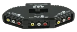 RCA-switch 3-vägs