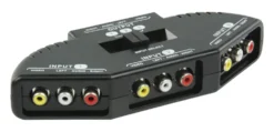 RCA-switch 3-vägs