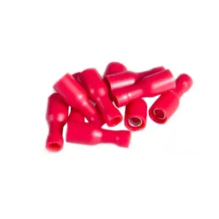 Röd rundstifthylsa 10-pack