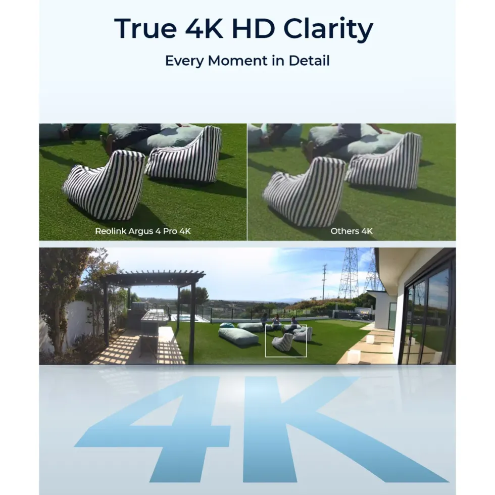 Reolink Argus 4 Pro trådlös 4K övervakningskamera