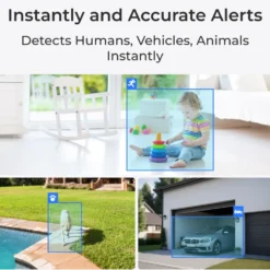 Reolink Home Hub med 4x Argus 3 Pro 2K-kamera