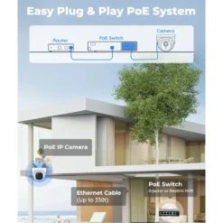 Reolink P324 Dome POE-utomhuskamera 5 MP