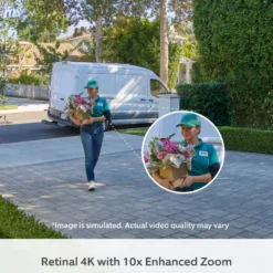 Ring Battery Video Doorbell Pro videodörrklocka 4K Deep Silver