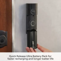 Ring Battery Video Doorbell Pro videodörrklocka 4K Deep Silver
