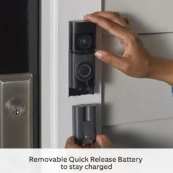Ring Battery Video Doorbell Plus med Chime Nickel Silver
