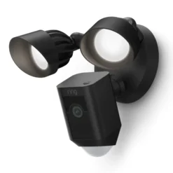 Ring Floodlight Cam Wired Plus Svart