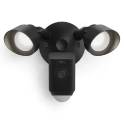 Ring Floodlight Cam Wired Plus Svart