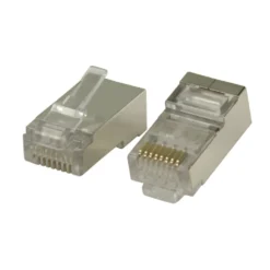 RJ45-kontakt för rund mjuk Cat. 6 FTP-kabel 10-pack