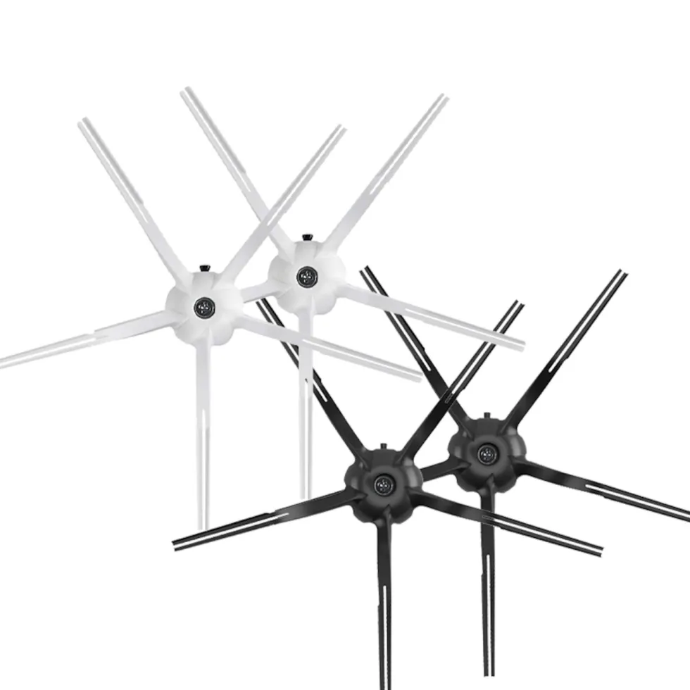 Roborock 5-armad hörnborste för robotdammsugare 2-pack Svart