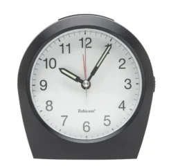 Rubicson Analog radiokontrollerad väckarklocka Svart