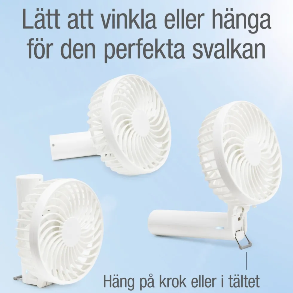 Rubicson Portabel fläkt med uppladdningsbart batteri