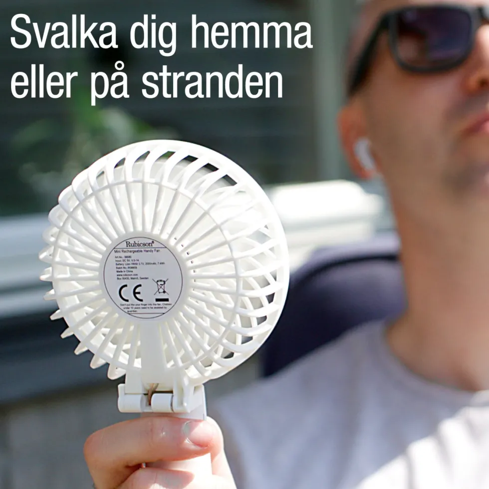 Rubicson Portabel fläkt med uppladdningsbart batteri