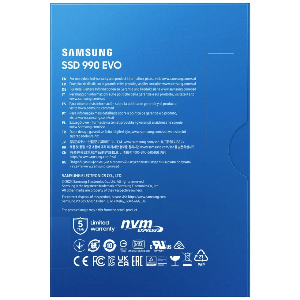 Samsung 990 Evo NVMe M.2 SSD 2 TB