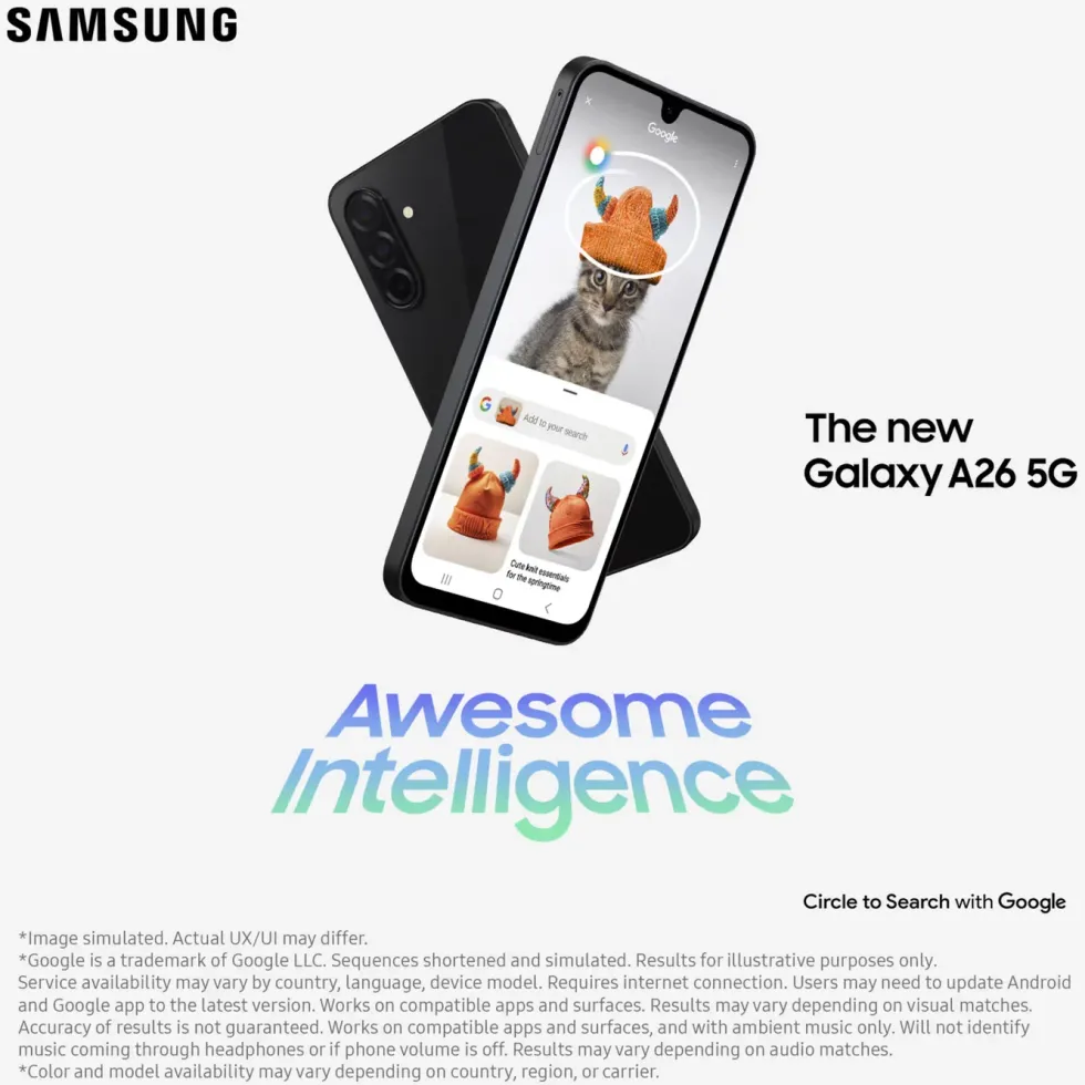 Samsung Galaxy A26 5G 128GB Svart