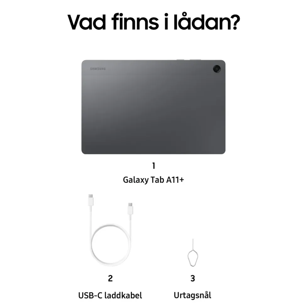 Samsung Galaxy Tab A11+ 11" surfplatta 5G 128 GB