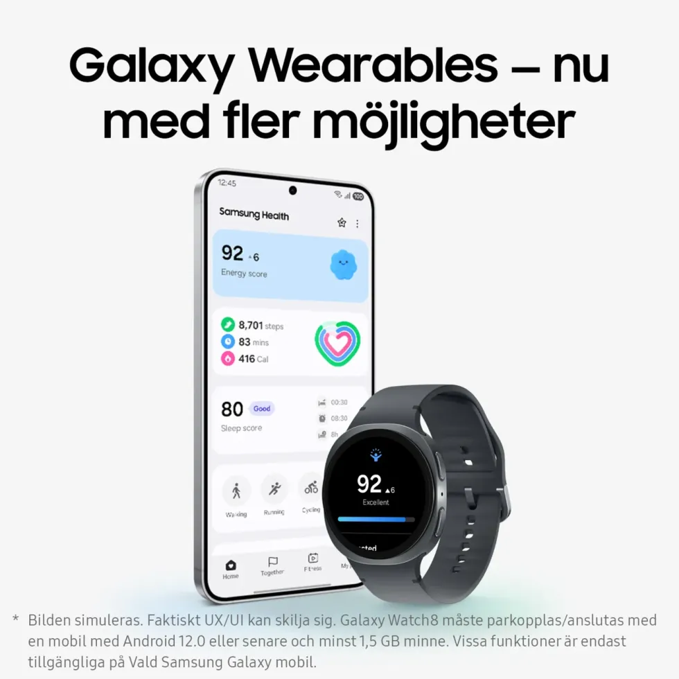 Samsung Galaxy Watch8 44mm Bluetooth + 4G Silver