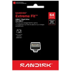 Sandisk Extreme Fit – USB-C-minne 64 GB