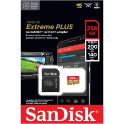 Sandisk Extreme Plus Micro-SD-kort 256 GB
