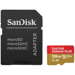 Sandisk Extreme Plus Micro-SD-kort 128 GB