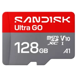 Sandisk microSD Ultra Go minneskort 128 GB – 190 MB/s