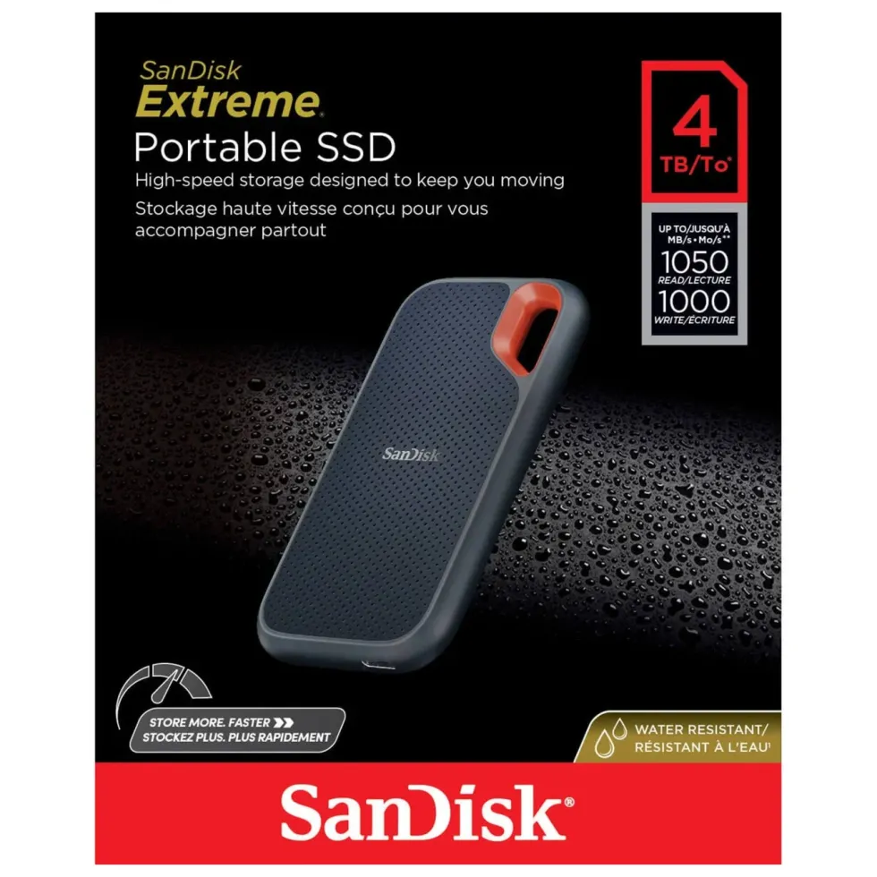 Sandisk Portable SSD Extreme 4 TB