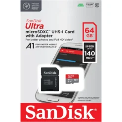 Sandisk Ultra Micro-SD-kort 64 GB SDXC