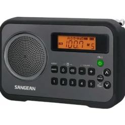Sangean PR-D18 FM-radio med digital tuner Svart