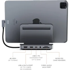 Satechi Aluminum Stand Hub för iPad Pro (2018 och senare)