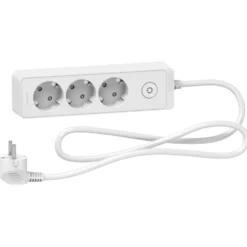 Schneider Electric Grenuttag med brytare 3-vägs Vit