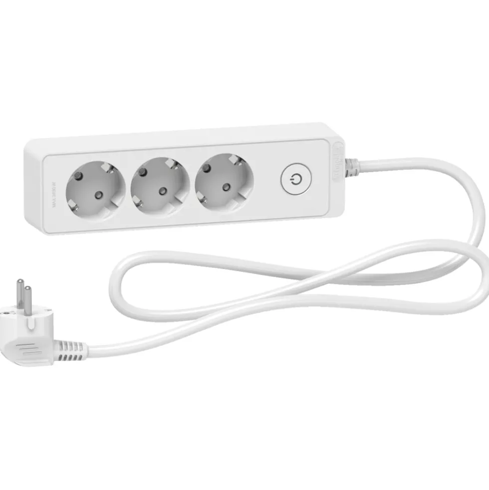 Schneider Electric Grenuttag med brytare 3-vägs Vit