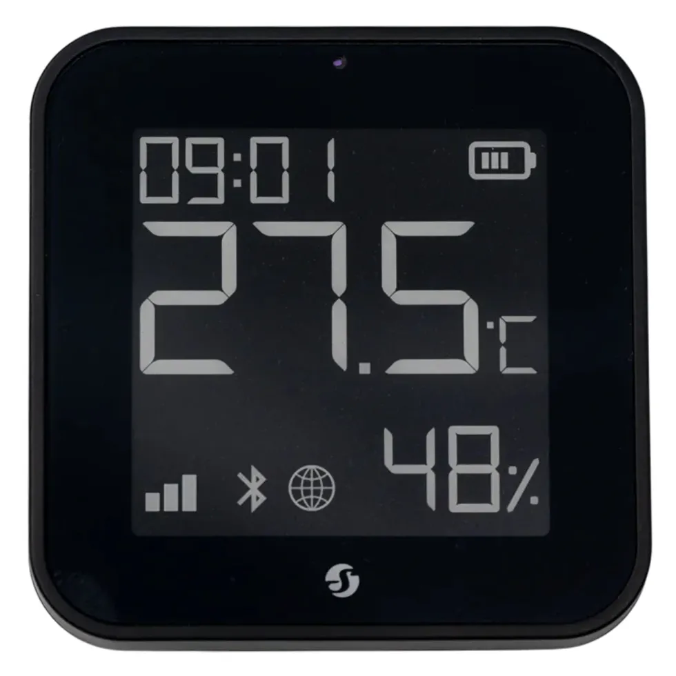 Shelly BLU H&T Display ZB sensor Svart