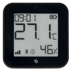 Shelly BLU H&T Display ZB sensor Svart