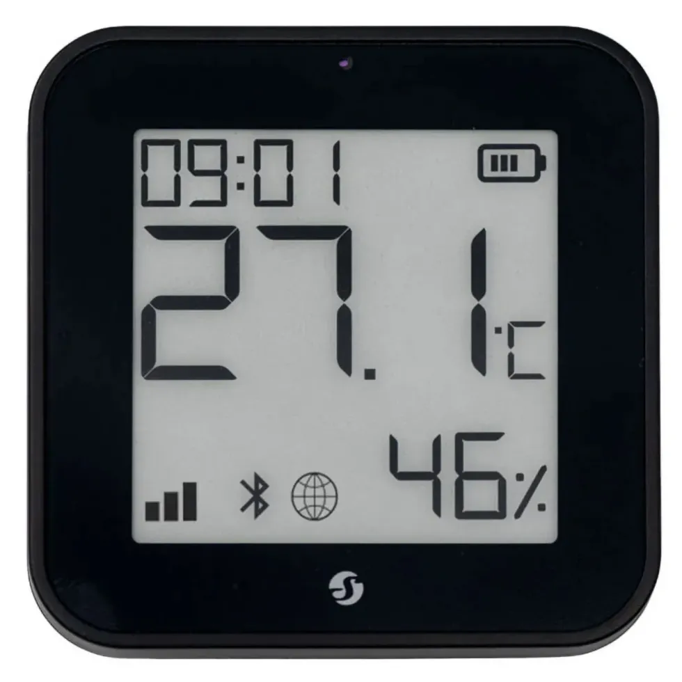 Shelly BLU H&T Display ZB sensor Svart