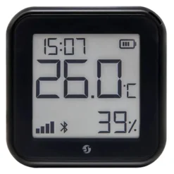 Shelly H&T Gen 3 Termometer och hygrometer Svart