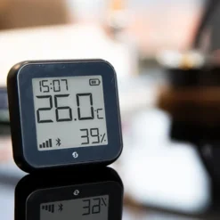 Shelly H&T Gen 3 Termometer och hygrometer Svart