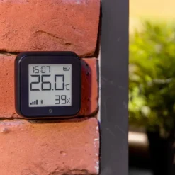 Shelly H&T Gen 3 Termometer och hygrometer Svart
