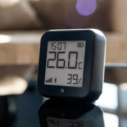 Shelly H&T Gen 3 Termometer och hygrometer Svart