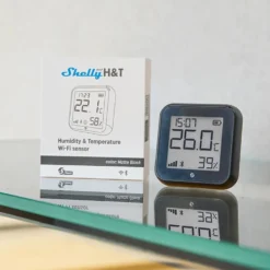 Shelly H&T Gen 3 Termometer och hygrometer Svart