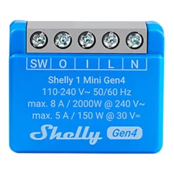 Shelly 1 Mini Gen4 smart strömbrytarmodul