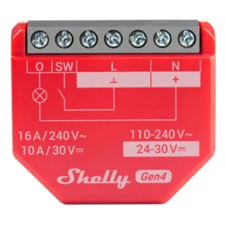 Shelly 1PM Gen4 smart strömbrytarmodul