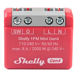Shelly 1PM Mini Gen4 smart strömbrytarmodul