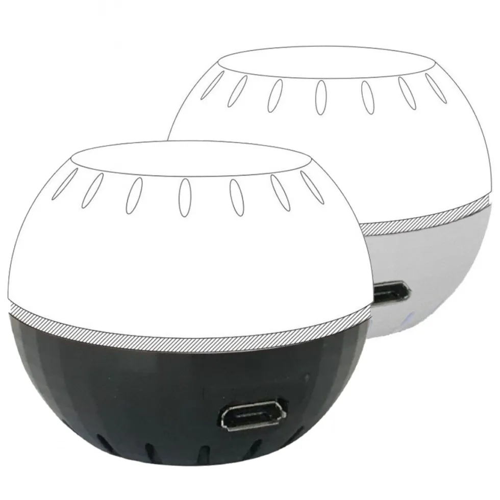 Shelly USB Add-on till Shelly H&T Svart