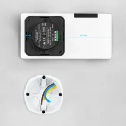 Shelly Wall Display X2i – smart kontrollpanel med pekskärm Svart
