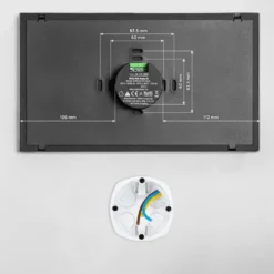 Shelly Wall Display XL smart kontrollpanel Svart