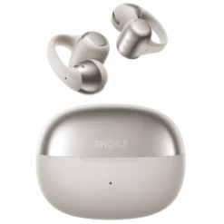 Shokz OpenDots One – Trådlösa öppna clip-on-hörlurar Grå