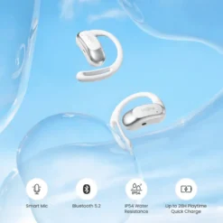 Shokz OpenFit Air Trådlösa hörlurar Vit
