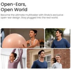 Shokz OpenFit Air Trådlösa hörlurar Vit