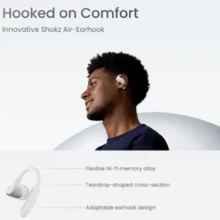 Shokz OpenFit Air Trådlösa hörlurar Vit